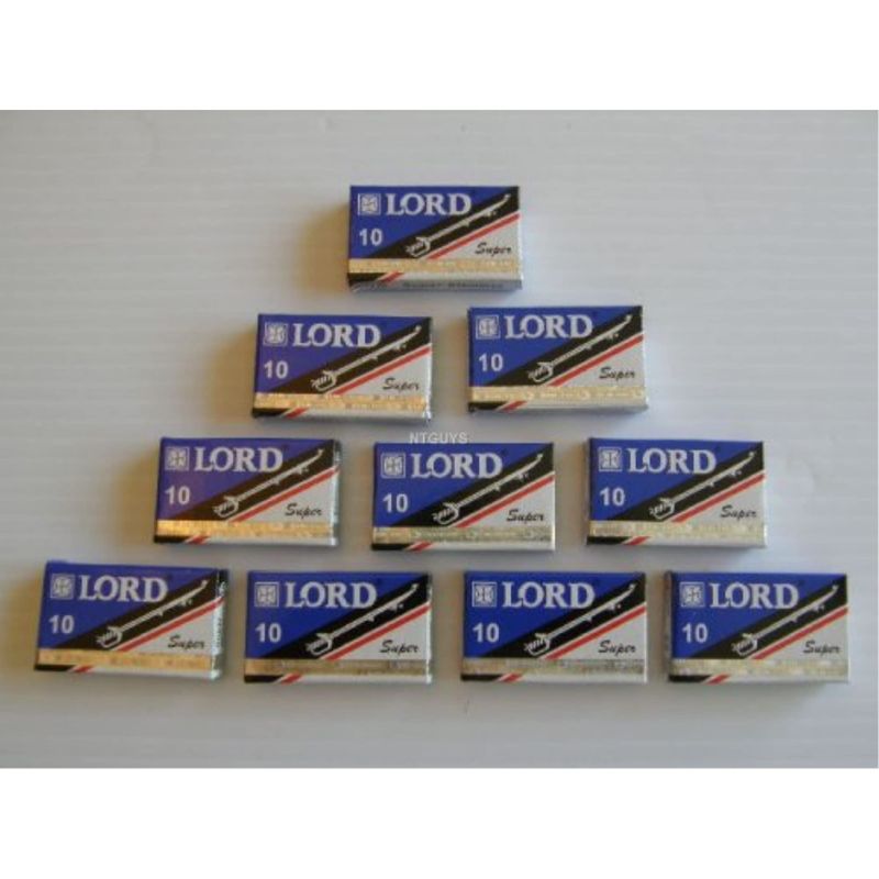 100 LORD Super Stainless Double Edge Safety Razor Blades