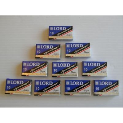 100 LORD Super Stainless Double Edge Safety Razor Blades