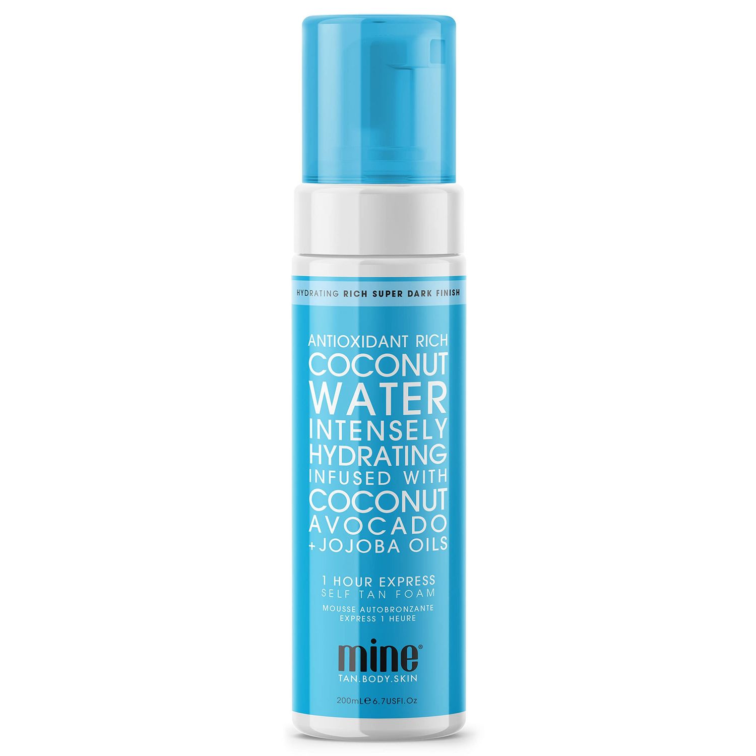 MineTan Coconut Water Based Self Tanner | Delivers a Flawless, Streak-Free Super Dark Brown Finish That Restores Skin Hydration, World&#39;s First Coconut Water Based Sunless Tanner, 100% Vegan