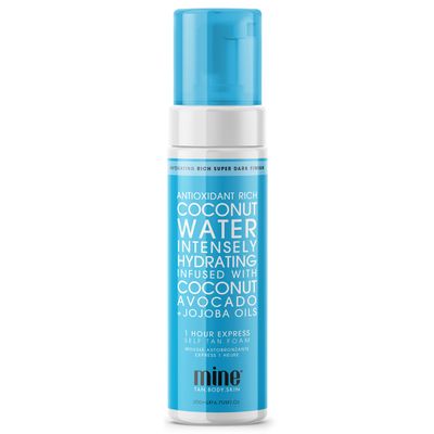 MineTan Coconut Water Based Self Tanner | Delivers a Flawless, Streak-Free Super Dark Brown Finish That Restores Skin Hydration, World&#39;s First Coconut Water Based Sunless Tanner, 100% Vegan