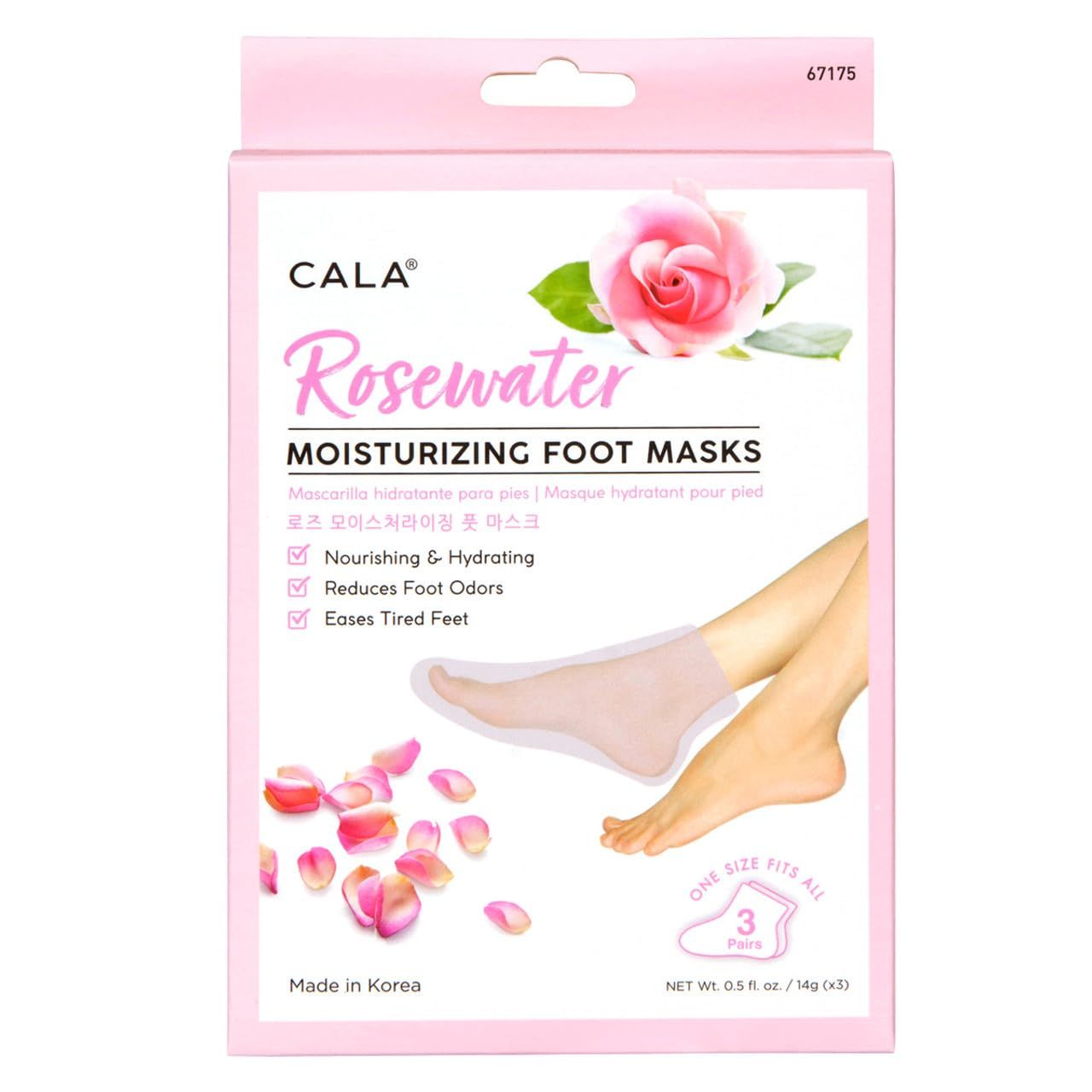 MOISTURIZING FOOT MASK SOCKS: ROSE (3 PAIRS)