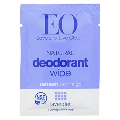 EO, Organic Lavender Deodorant Wipe, 1 Count