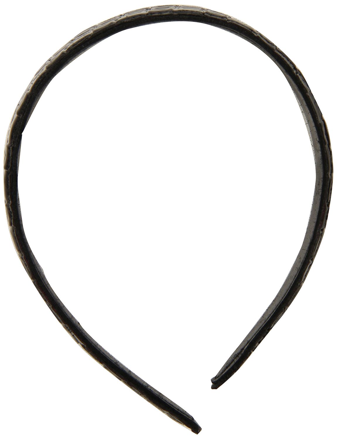 Caravan Wide And Comfortable Leather Basket Weave Headband In Colors