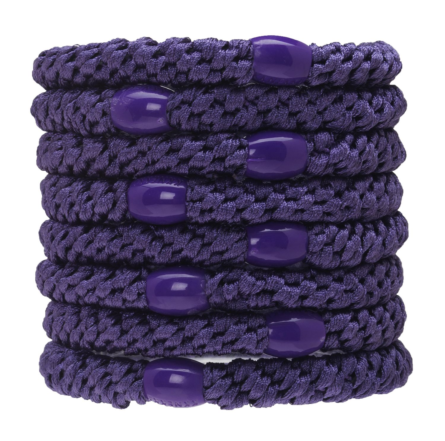 L. Erickson Grab &amp; Go Pony - Purple - 8 Pack Ponytail Holder Hair Ties