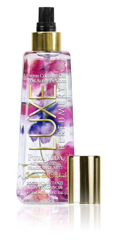Luxe Perfumery Pura Vida Moisturizing Body Mist, Cassis/Orchid, 8 Fl Oz, pink, (38949981203-Parent)