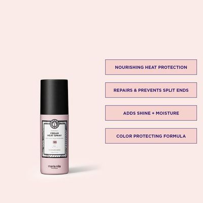Maria Nila Cream Heat Spray, 5.1 Fl Oz / 150 ml, Protects Hair when Using Heating Tools, Pea Protein Prevents Split Ends, 100% Vegan &amp; Sulfate/Paraben free