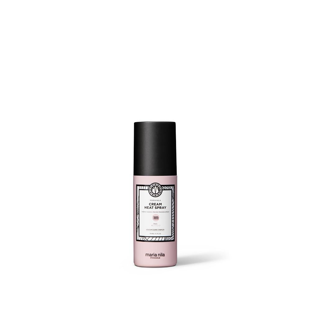 Maria Nila Cream Heat Spray, 5.1 Fl Oz / 150 ml, Protects Hair when Using Heating Tools, Pea Protein Prevents Split Ends, 100% Vegan &amp; Sulfate/Paraben free