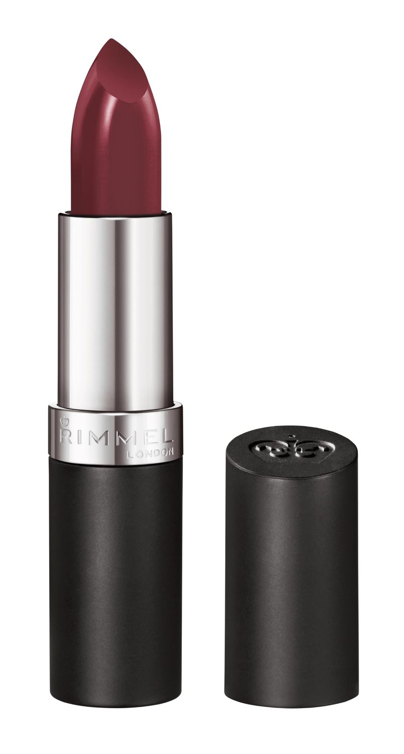 Rimmel Lasting Finish Lipstick - Up to 8 Hours of Intense Lip Color with Color Protect Technology and Exclusive Black Diamond Complex - 124 Bordeaux, .14oz