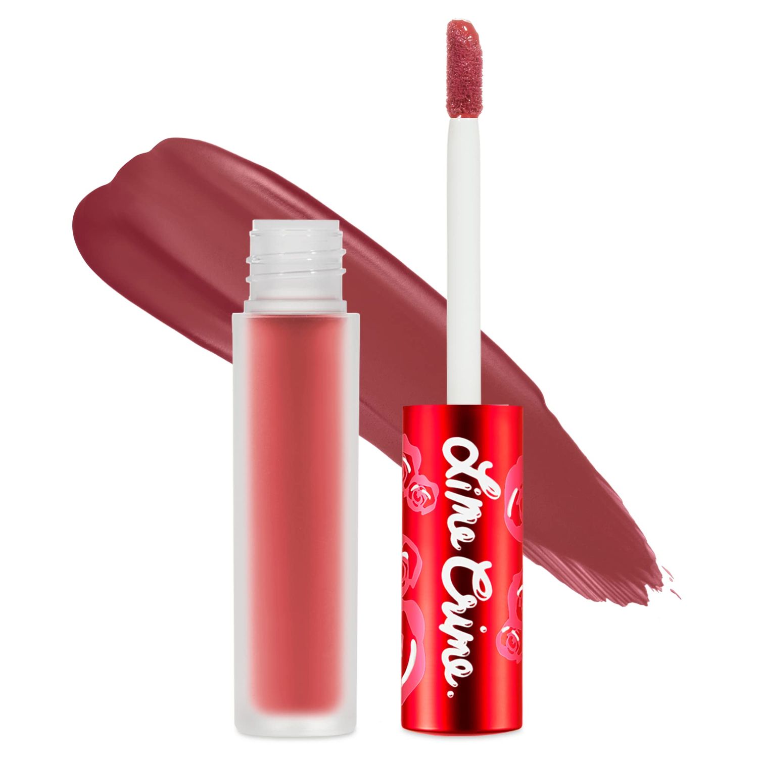 Lime Crime Velvetines Liquid Matte Lipstick, Riot (Red Brown) - Bold, Long Lasting Shades &amp; Lip Lining - Stellar Color &amp; High Comfort for All-Day Wear - Talc-Free &amp; Paraben-Free