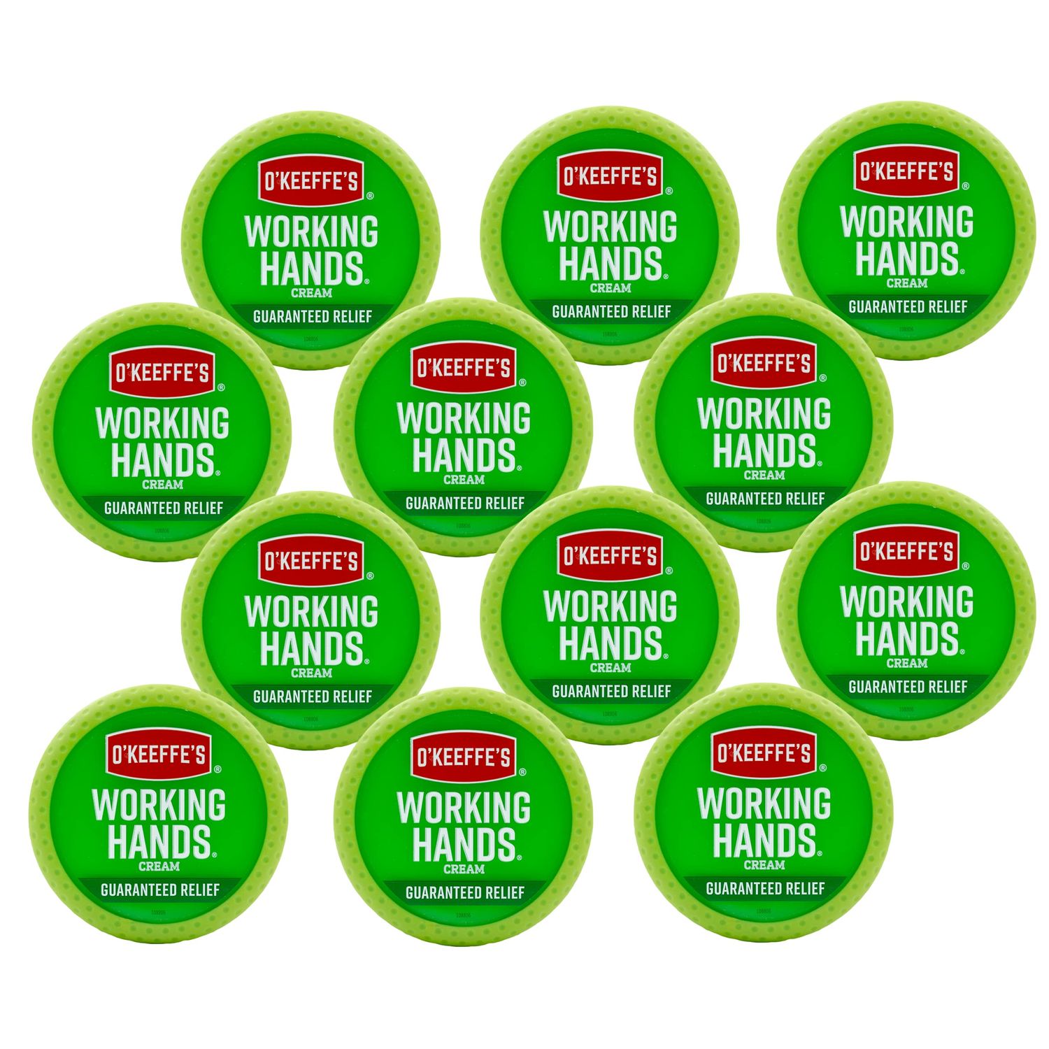 O&#39;Keeffe&#39;s Working Hands Hand Cream for Extremely Dry; Cracked Hands; 3.4 Ounce Jar; (Pack 12)