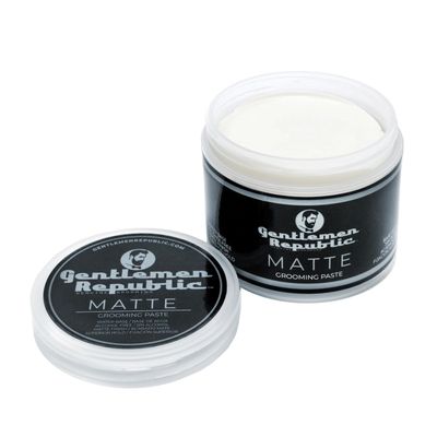 Gentlemen Republic Matte Hair Paste 8oz - Water-Based, Non-Greasy, Professional Formula Men's Hair Paste with Superior Hold and Matte Finish for a Natural Look, Premium Made in USA Mens Hair Product