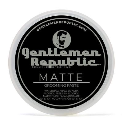 Gentlemen Republic Matte Hair Paste 8oz - Water-Based, Non-Greasy, Professional Formula Men&#39;s Hair Paste with Superior Hold and Matte Finish for a Natural Look, Premium Made in USA Mens Hair Product