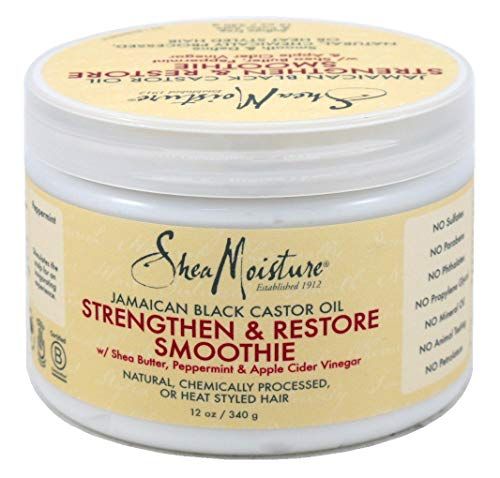 Shea Moisture Jamaican Black Smoothie Cream 12 Ounce Jar (354ml) (Pack of 3)