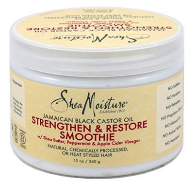 Shea Moisture Jamaican Black Smoothie Cream 12 Ounce Jar (354ml) (Pack of 3)