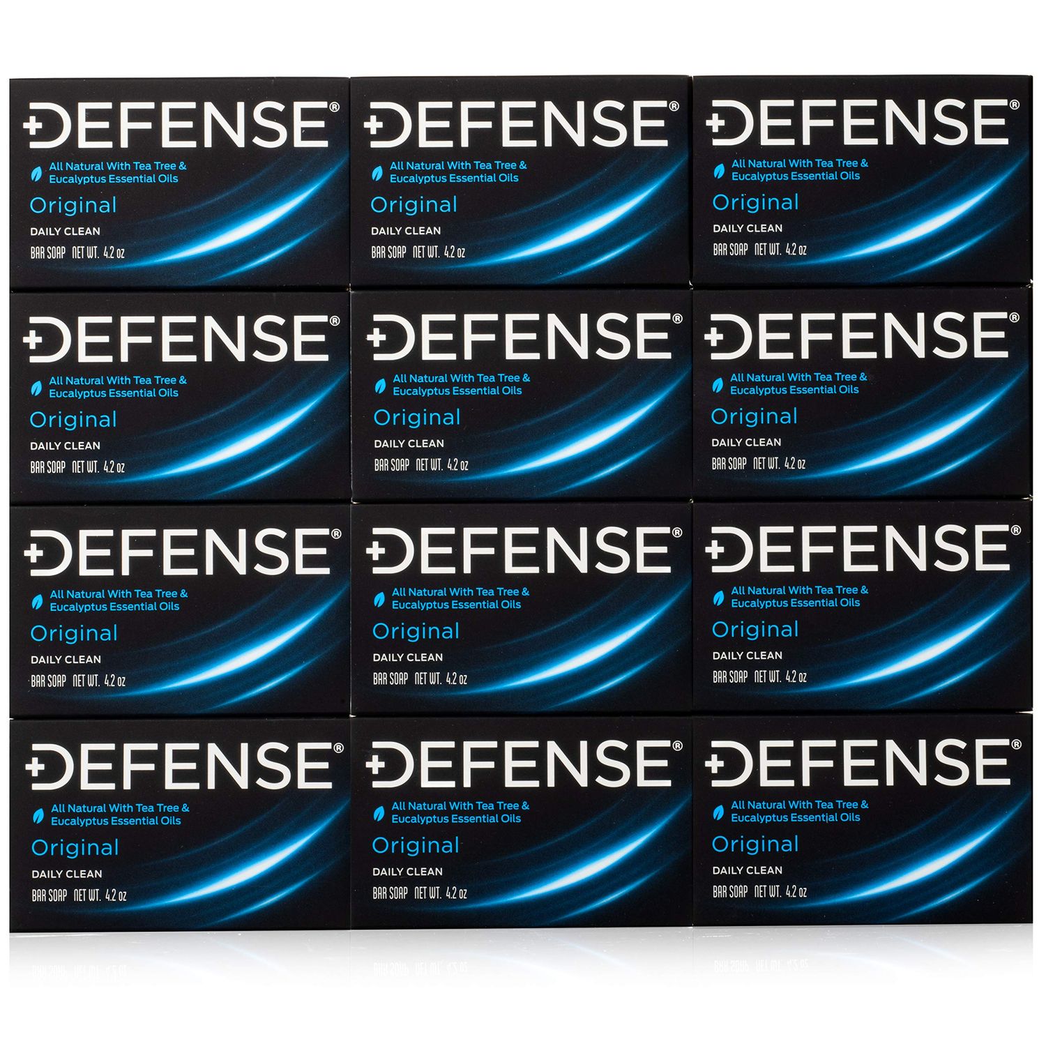 Defense Soap 12pk All Natural Tea Tree Bar Soap for Men | Made by Wrestlers with Tea Tree Oil &amp; Eucalyptus Oil to Promote Healthy Skin