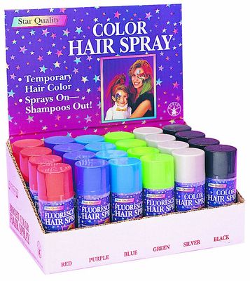 Rubies Bright Color Hairspray, Blue