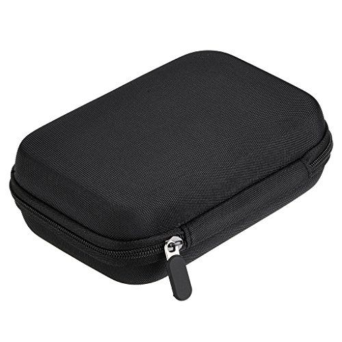 Hipiwe Hard Shell Essential Oil Carrying Case Holds 12 Bottles (Can hold 5ml, 10ml, &amp;10ml Rollers) Travel Size Essential Oils Bag Organizer (Black)
