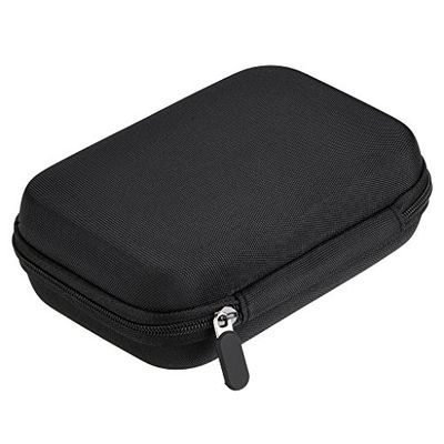 Hipiwe Hard Shell Essential Oil Carrying Case Holds 12 Bottles (Can hold 5ml, 10ml, &amp;10ml Rollers) Travel Size Essential Oils Bag Organizer (Black)