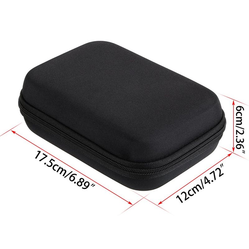 Hipiwe Hard Shell Essential Oil Carrying Case Holds 12 Bottles (Can hold 5ml, 10ml, &amp;10ml Rollers) Travel Size Essential Oils Bag Organizer (Black)