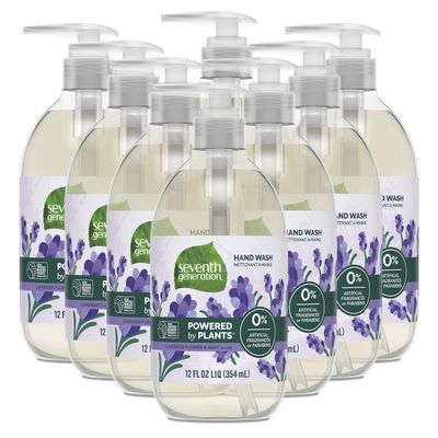 Seventh Generation Hand Soap, Lavender Flower &amp; Mint, 12 oz, 8 Pack (Packaging May Vary)