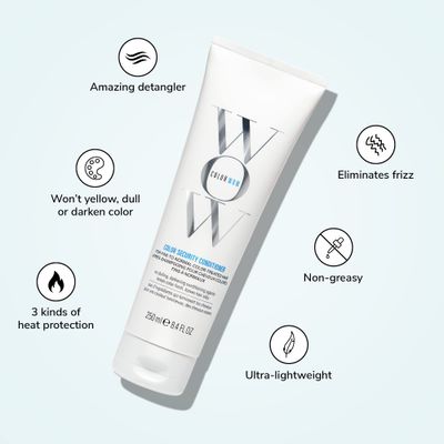 COLOR WOW Color Security Conditioner for Fine to Normal Hair - Weightless hydration for fine, thin, fragile hair, Detangles, nourishes + adds shine with Argan Oil, Color safe, Heat protection