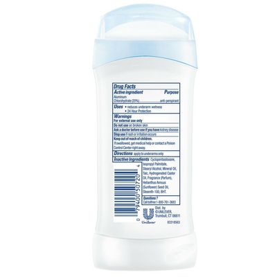 Dove Anti-Perspirant Deodorant Invisible Solid Powder, 2.6 Ounce (Pack of 4)