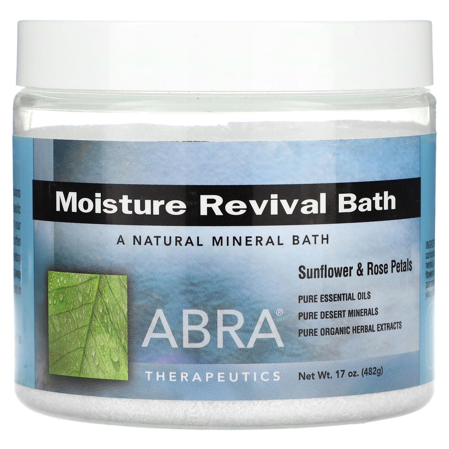Moisture Revival Bath-Sunflowers &amp; Rose Petals Abra Therapeutics 17 oz Powder