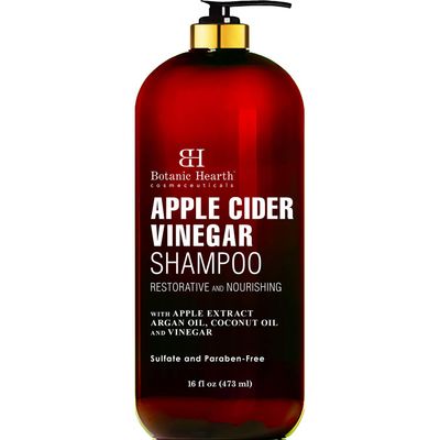 Botanic Hearth Apple Cider Vinegar Shampoo - Clarifying and Nourishing, Reduces Itchy Scalp, Dandruff &amp; Frizz - Sulfate Free, for All Hair Types, Men and Women - 16 fl oz