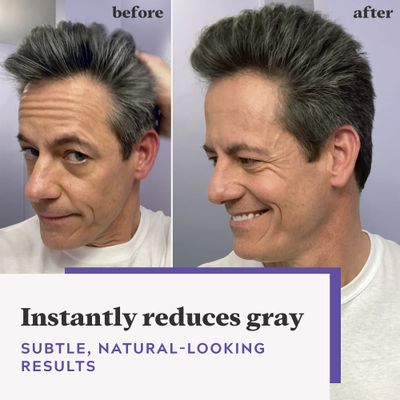 Just For Men Touch of Gray, Mens Hair Color Kit with Comb Applicator for Easy Application, Great for a Salt and Pepper Look - Light Brown, T-25, Pack of 3