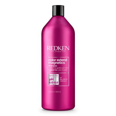 Redken Color Extend Magnetics Shampoo | For Color-Treated Hair | Gently Cleanses &amp; Protects Color | With Amino Acid | Sulfate-Free | 33.8 Fl Oz