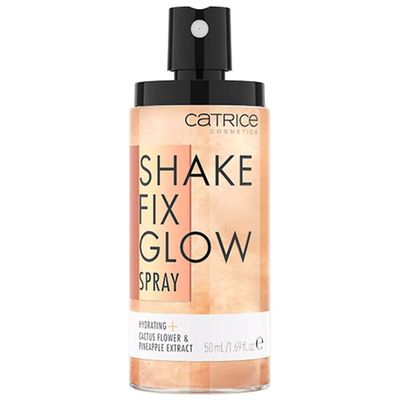 Catrice | Shake Fix Glow Spray | Sets Makeup and Hydrates Skin | Made With Cactus Blossom and Pineapple Extract | Oil Free, Paraben Free, Gluten Free | Vegan &amp; Cruelty Free