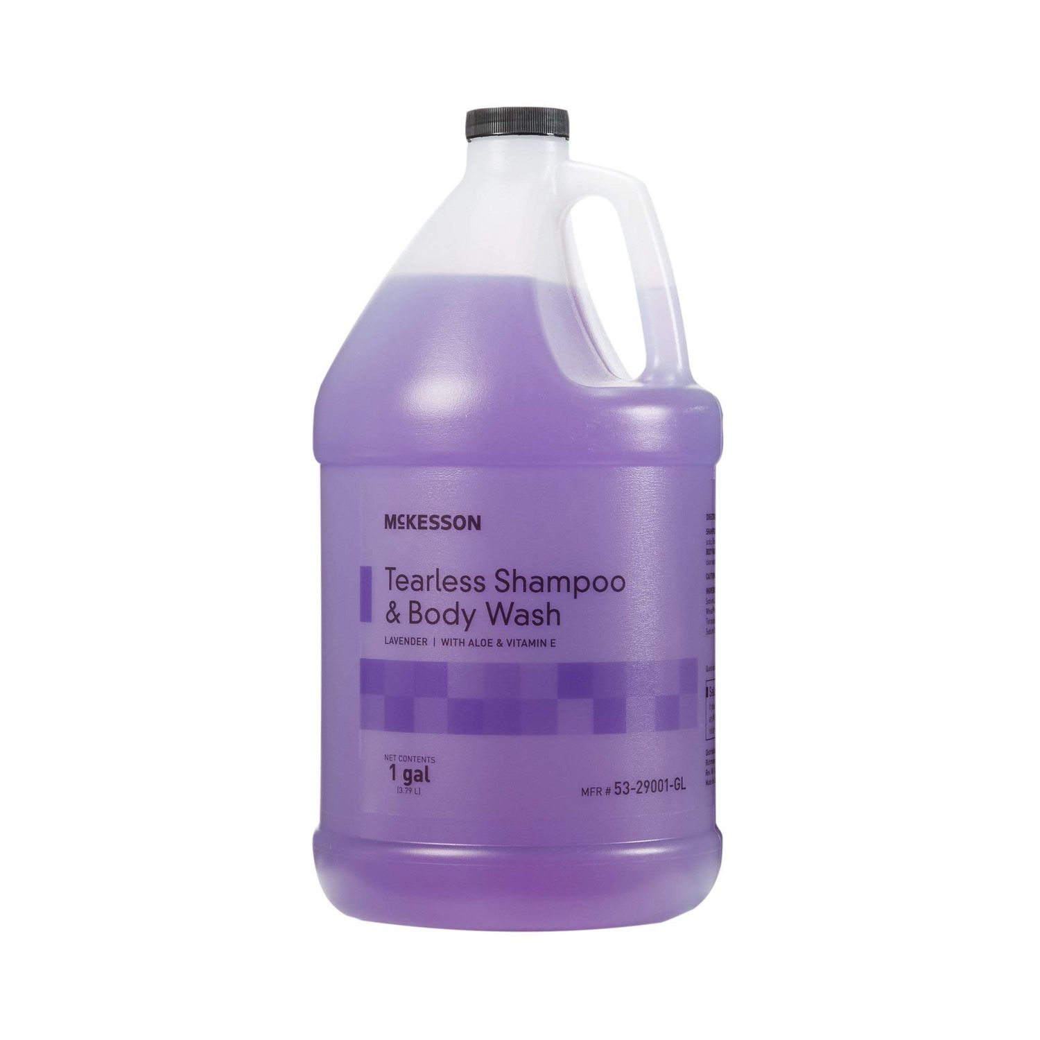 McKesson Shampoo and Body Wash with Aloe &amp; Vitamin E, 1 Gallon [Pack of 1] Bulk, Refill, Tearless, Lavender