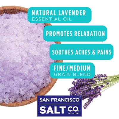 Sleep Lavender Bath Salts 10 lb. Bulk Bag by San Francisco Salt Company