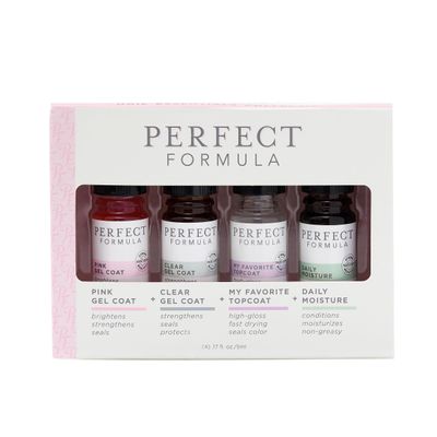 Perfect Formula Nail Collection - The Perfect Keratin Nail Treatment Manicure - A &quot;Suit of Armor for Your Nails&quot; - 4 pieces.