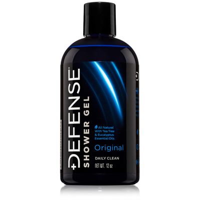 Defense Soap Organic Tea Tree Body Wash | All Natural Shower Gel with Tea Tree Oil, Eucalyptus Oil, and Aloe Vera. Wrestling Inspired, For All Mens &amp; Womens Skin Types. 12 oz