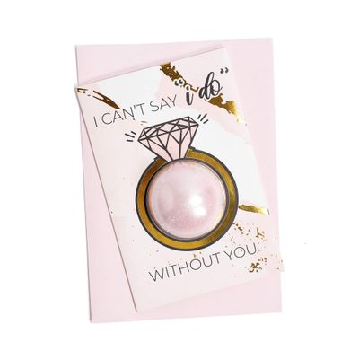 Bridesmaid Proposal Cards with Bath Bombs | Bridesmaids Proposal Gifts | Bridesmaid Card Pack | Will You be My Bridesmaid | Ring Style (6 Pack)