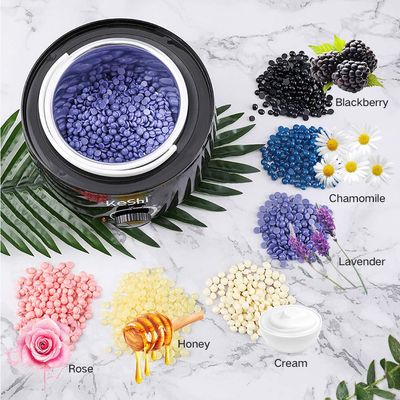 KeShi Waxing Kit,Wax Warmer for Painless Hair Removal, Home Wax Kit with 5 Bags Hard Wax Beans for Full Body, Legs, Face, Eyebrows, Bikini Wax Women Men