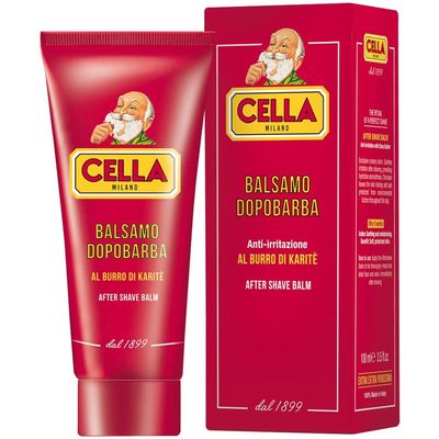 Cella MILANO, Aftershave Balm with Shea Butter and Almond Oil, Soothes &amp; Conditions, Alcohol Free, Great for Sensitive Skin Too, Made in Italy