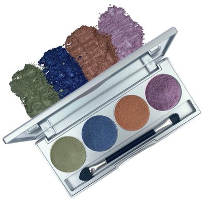 Honeybee Gardens Earth &amp; Ocean Eye Shadow Palette, Clean and Bold, 4 Highly Pigmented Colors With Long Lasting Luxe Finish, Vegan, Cruelty-Free, Gluten-Free, and Paraben-Free, Net Wt 1.3g Each