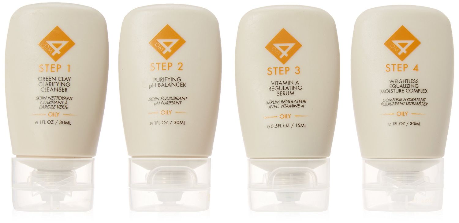 Organic Male OM4 Oily Travel Starter 4-Step RegiMEN - 4 ct