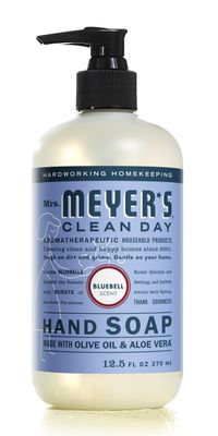 MRS. MEYER&#39;S CLEAN DAY Hand Soap, Made with Essential Oils, Biodegradable Formula, Bluebell, 12.5 fl. oz