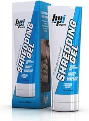 BPI Sports Shredding Gel - Skin Toning Gel for Men and Women with Caffeine and Palmitoyl Carnitine - Powered with Lipocare Vexel - 8 Fl Oz (Pack of 1)