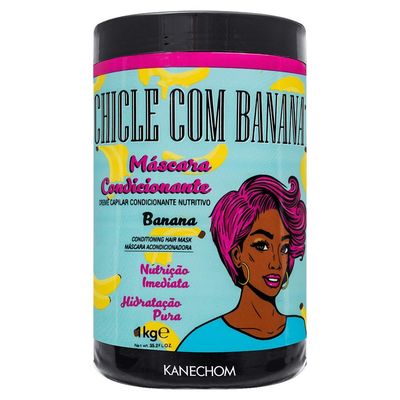 KANECHOM - Linha Tendencias - Mascara Hidratante Chicle Com Banana 1 Kg - (Trends Collection - Banana Chewing Gum Moisturizing THC Mask Net 35.27 Oz)