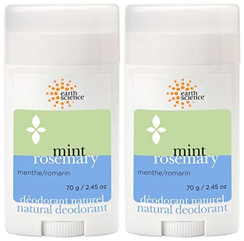 EARTH SCIENCE - All-Natural Mint and Rosemary Aluminum Free Deodorant (2pk, 2.45 oz.)