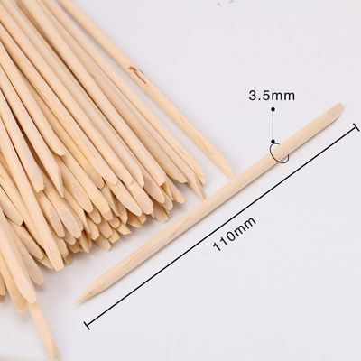 AHIER Orange Sticks for Nails,Wooden Cuticle Sticks, Manicure Sticks Pedicure Tool 110mm (50P)