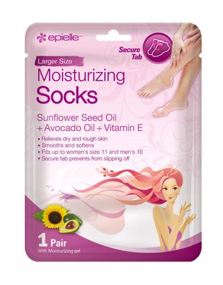 Epielle Moisturizing Foot Masks (Socks 6pk) for foot heel to toe and callus | Foot Cream &amp; Lotion - Sunflower Seed Oil + Avocado Oil + Vitamin E,Mothers Day GIfts