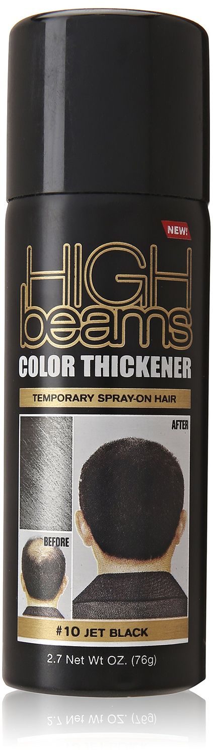 Salon Grafix High Beams Color Thickener Temporary Spray - Jet Black for Unisex - 2.7 oz Hair Color