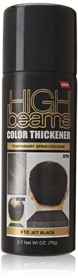 Salon Grafix High Beams Color Thickener Temporary Spray - Jet Black for Unisex - 2.7 oz Hair Color