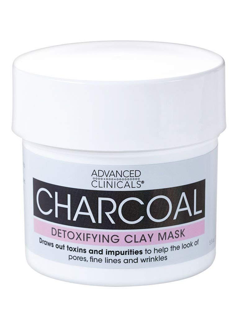Advanced Clinicals Charcoal Detoxifying Mask with Rose Water to help improve the look of pores, fine lines and wrinkles.
