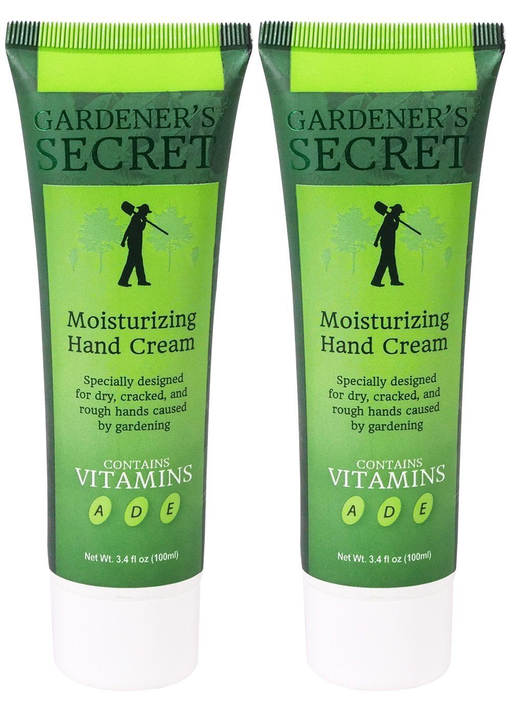 Gardeners Secret Moisturizing Hand Cream - 3.4 fl. oz. - 2 Pack -Infused With Vitamins A, D, and E - Heals Dry, Cracked, and Rough Hands - Ultra Hydration, Super Soft - Pleasant, Therapeutic Aroma